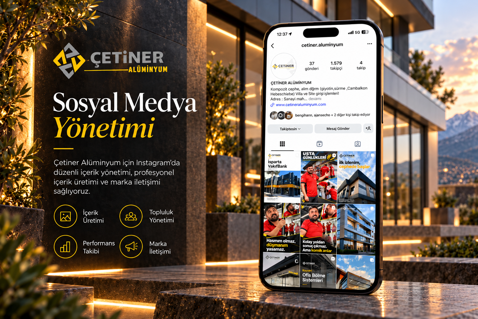 Çetiner Alüminyum — Sosyal medya