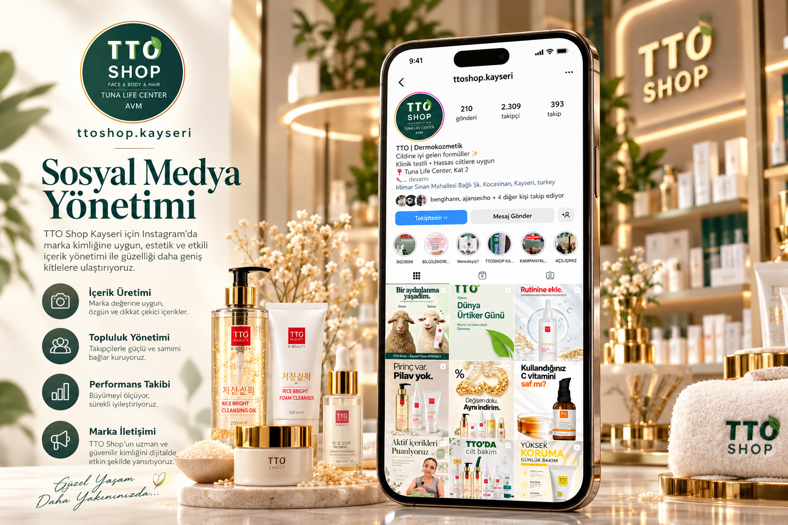 TTO Shop Kayseri — Sosyal medya